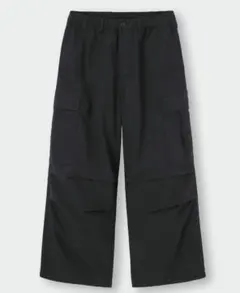 GU メンズ スーパーワイドカーゴパンツ XS 黒のサムネイル