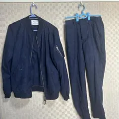 ÉDIFICE ネイビー ジャケット・パンツセット　エディフィス セットアップ