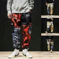 カーゴパンツ メンズ テーパードパンツ ジョガーパンツ 迷彩