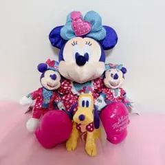 ミニファン ミニー ぬいぐるみ ミッキー プルート ぬいぐるみバッジ セット