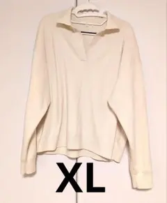 ユニクロ スムースコットンリラックスポロセーター　セーター　長袖