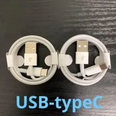 USB-タイプCケーブル 1m2本