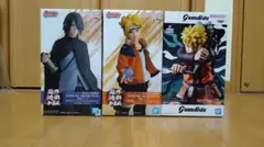 NARUTOシリーズ サスケ ボルト ナルト プライズフィギュア3体セット