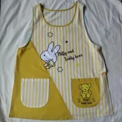 ミッフィー エプロン 斜め切り替え 保育士