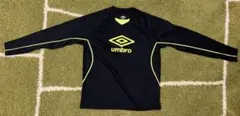 umbro 150 黒 蛍光黄 長袖シャツ