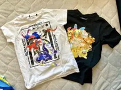 ポケモン Tシャツ 2枚セット ホワイト・ブラック 120cm