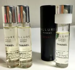 シャネル アリュールオムスポーツ オードトワレ携帯用本体＋リフィル20ml×2本