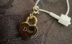 【美品】Christian Dior ディオール ハート南京錠 チャームのサムネイル
