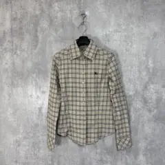 BURBERRY BLUE LABEL 日本製 ノバチェック 長袖シャツ 38