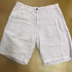 ARMANI JEANS リネン ショートパンツ パープル EU52のサムネイル