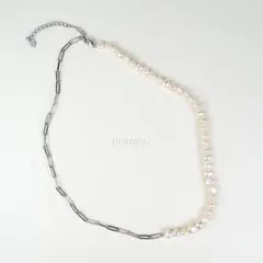 민물 진주 목걸이 silver925 목걸이 실버 체인 목걸이