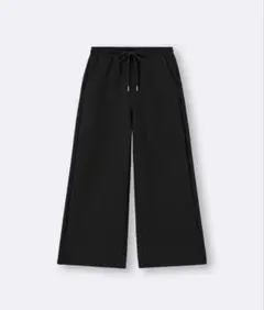 gu パフスウェットバギーパンツ　丈短め63.0cm ブラック　3XL