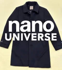 nano universe チェスターコート ネイビー