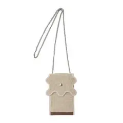 norienomoto wavephoneholder rattan beige