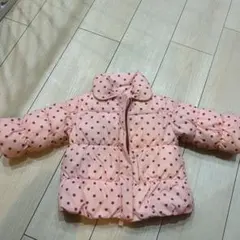 ピンク 水玉模様 ダウン　babygap