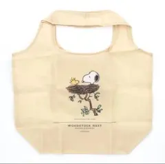 SNOOPY 店舗限定 WOODSTOCK NEST エコバッグ ベージュ