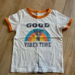 【美品】キッズTシャツ120 レインボー　ハワイアン