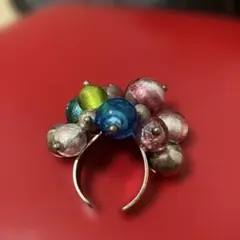 カラフルビーズのフラワーリング