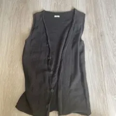 beams ニット　ベスト　グレー　ビームス