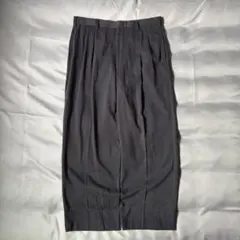 希少タイプ】00s old 織柄 リネンレーヨン ツータック ワイド