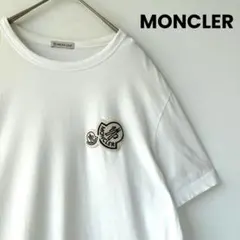美品☆高級モデル☆ワッペンロゴ】モンクレール Tシャツ 半袖 入手困難