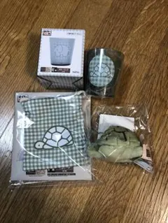 タイトーくじ①ミッフィーD賞　チャーム付きマスコット　F賞　巾着ポーチ　かめ