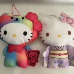 50周年　ハローキティ ぬいぐるみ　マクドナルド　ハッピーセット サンリオ 2体