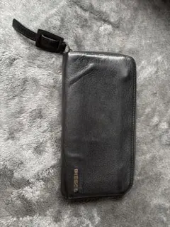 DIESEL 長財布 ラウンドファスナー ブラックのサムネイル