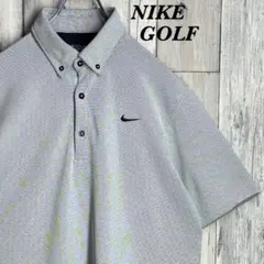 ナイキ　Nike Golf ポロシャツ　半袖　ボタンダウン　ドット柄　刺繍ロゴ