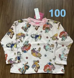 新品　ディズニープリンセス ロンT 100センチ