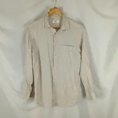 UNIQLO　プレミアムリネンシャツ　M　長袖シャツ　B3680
