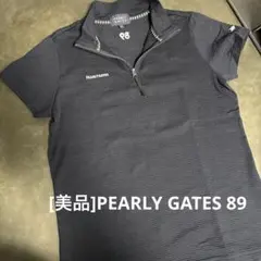 [美品]PEARLY GATES 89 ネイビージッパーシャツ Ｓサイズのサムネイル