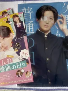 八木勇征主演 矢野くんの普通の日々 クリアファイル、フライヤー2枚セット