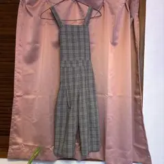 DOLLY RIBBON チェック柄オーバーオール 100cm~