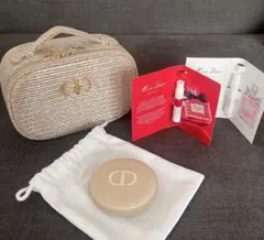 ディオール　円型ポーチ　ミラー付き 4個セット Christian Dior 2024 Holiday Novelty Round vanity pouch with mirror