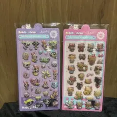 たまごっち パワパフ 日焼けキティぷくぷくシール 6枚セット シール