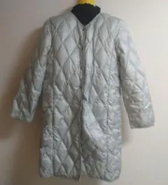 大きいサイズ＊３Ｌ＊薄グレー柄＊ダウンコート＊　インナーダウン＊アウター