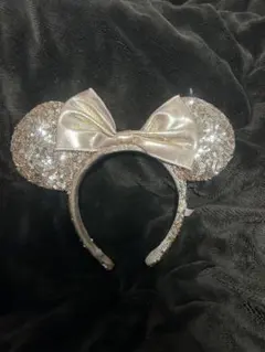 ミニーマウス風カチューシャ シルバー