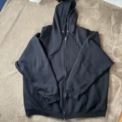 FRUIT OF THE LOOM 黒 3XL ジッパーパーカー