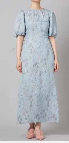 FRAY I.D フラワージャガードワンピース