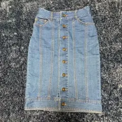 stussy women デニムスカート　フロントボタン　ステューシーウィメンのサムネイル