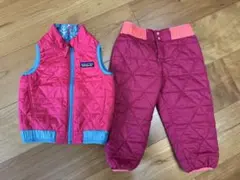 patagonia キルティングパンツ　ダウンベスト