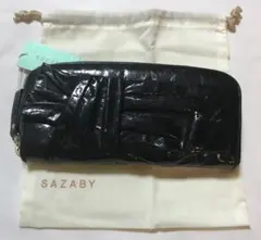 SAZABY サザビー・ファスナー長財布（黒ブラックのサムネイル
