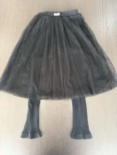 b.ROOM スカッツ チュールスカート付きレギンスパンツ 110cm