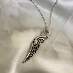 【最終お値下げ】シルバーネックレス アクセサリー 羽 翼 メンズ