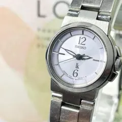 【新品電池】SEIKO LUKIA ピンク文字盤 ラウンド レディース 腕時計