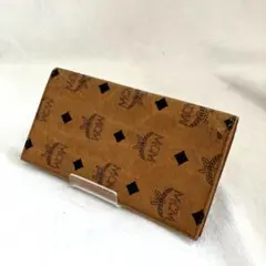 箱付 MCM ヴィセトス バイカラー 長財布 ラウンドファスナー レザー レッド 箱付 MCM ヴィセトス ラウンドファスナー 長財布 レッド バイカラー