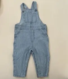 h&m ストライプ　デニムサロペット