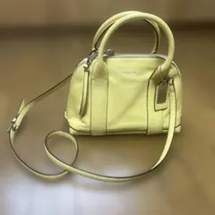 COACH 2way ショルダーバッグ イエロー レザーのサムネイル