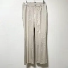 コムサ　 スラックス ベージュ　キュプラ　綺麗め　オフィス　光沢　Ｍ　フォーマル